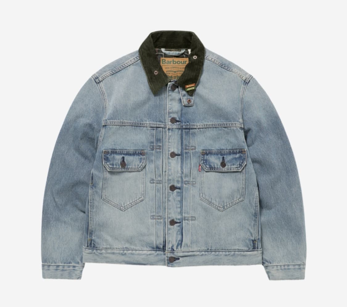 리바이스 바버 타입2 트러커 자켓 빈티지 워시드 데님 자켓 상품이미지1