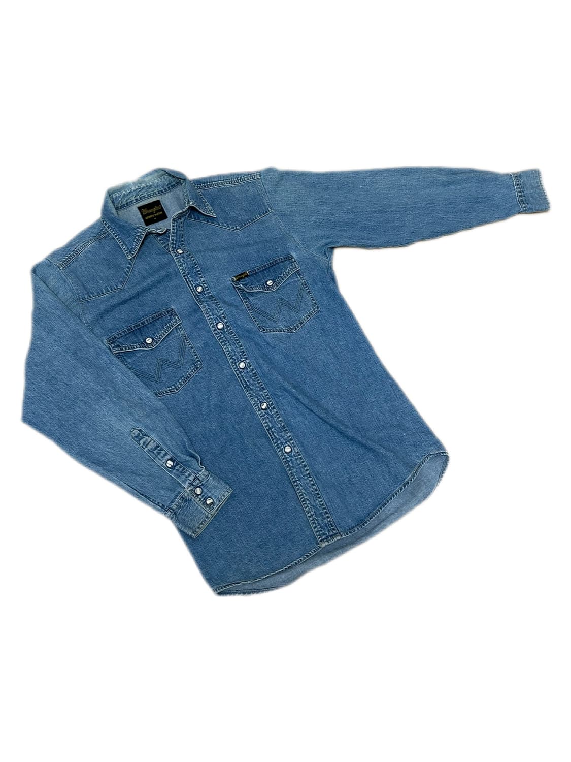 랭글러 빈티지 웨스턴 버튼 데님셔츠 상품이미지2