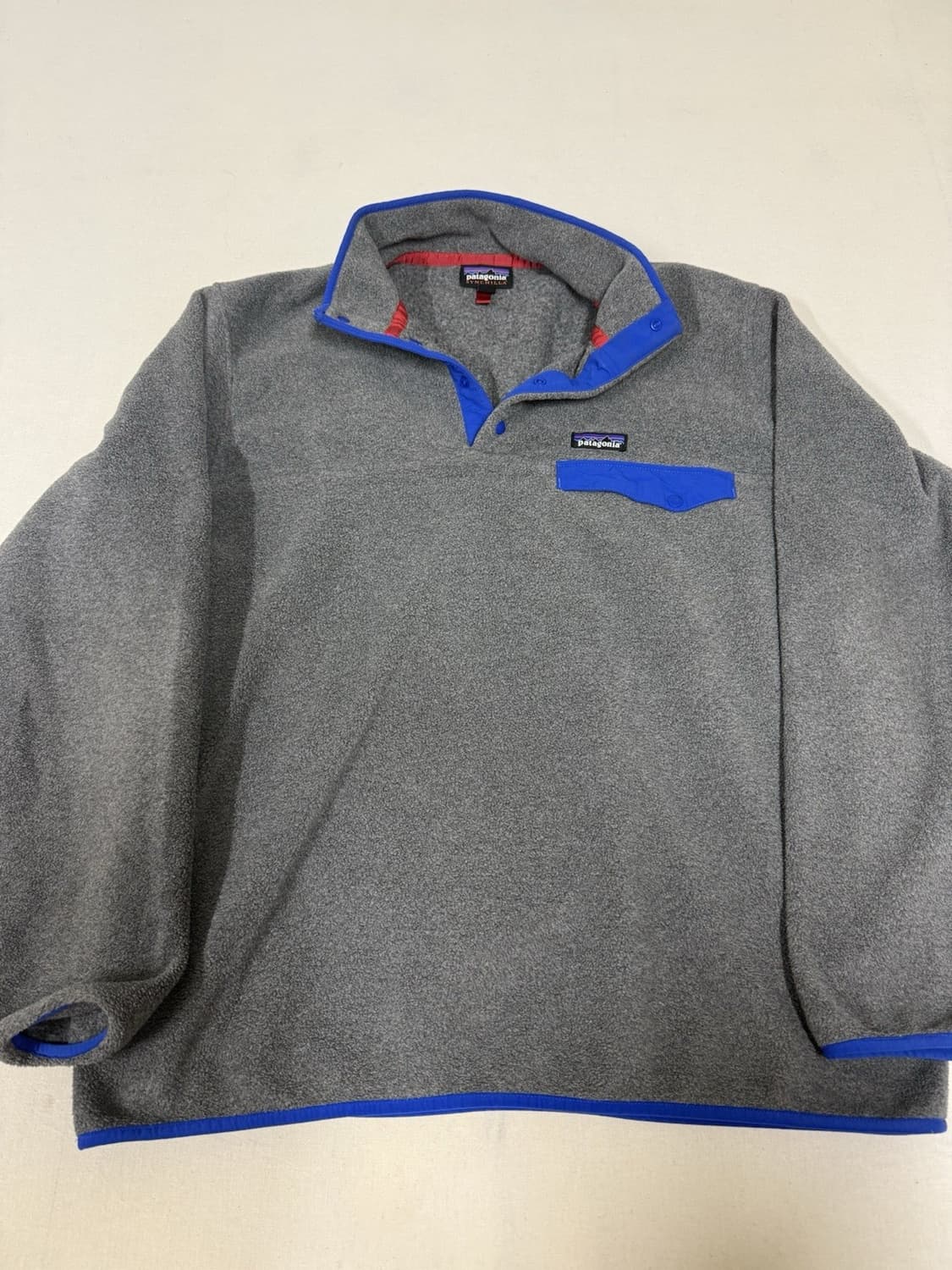 13FW 파타고니아 신칠라 스냅-T 플리스 그레이 블루 트림 상품이미지1
