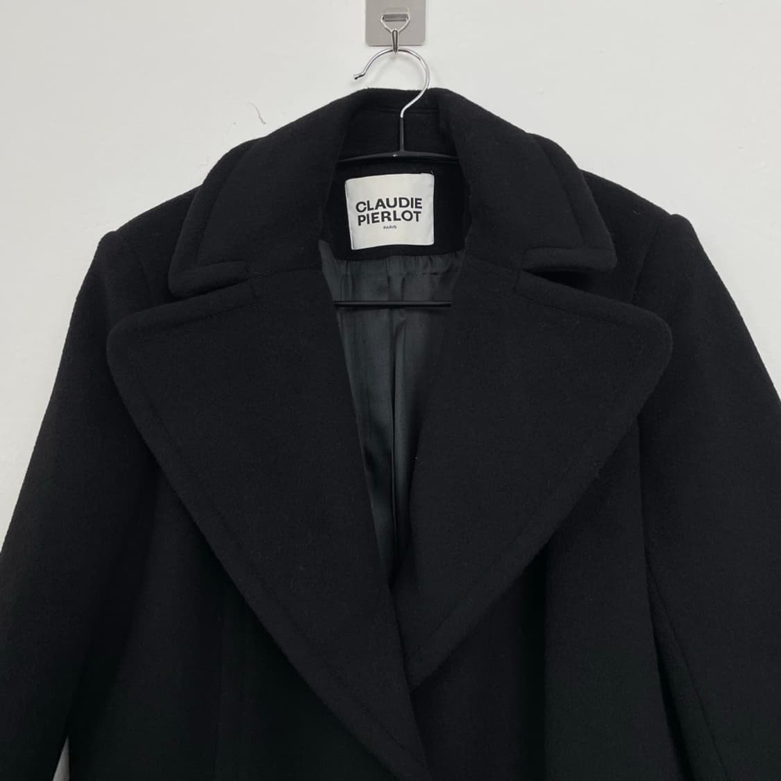 끌로디피에로 Claudie Pierlot 블랙 울 롱코트 36 상품이미지2