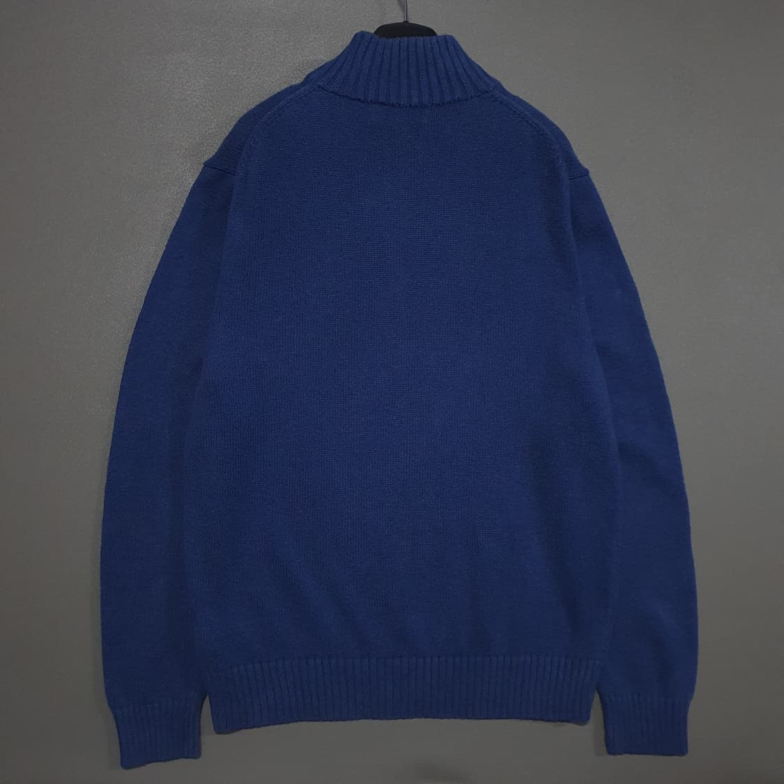 M (95) 폴로 랄프로렌 신형 포니 코튼 하프집업 니트 스웨터 블루 상품이미지9