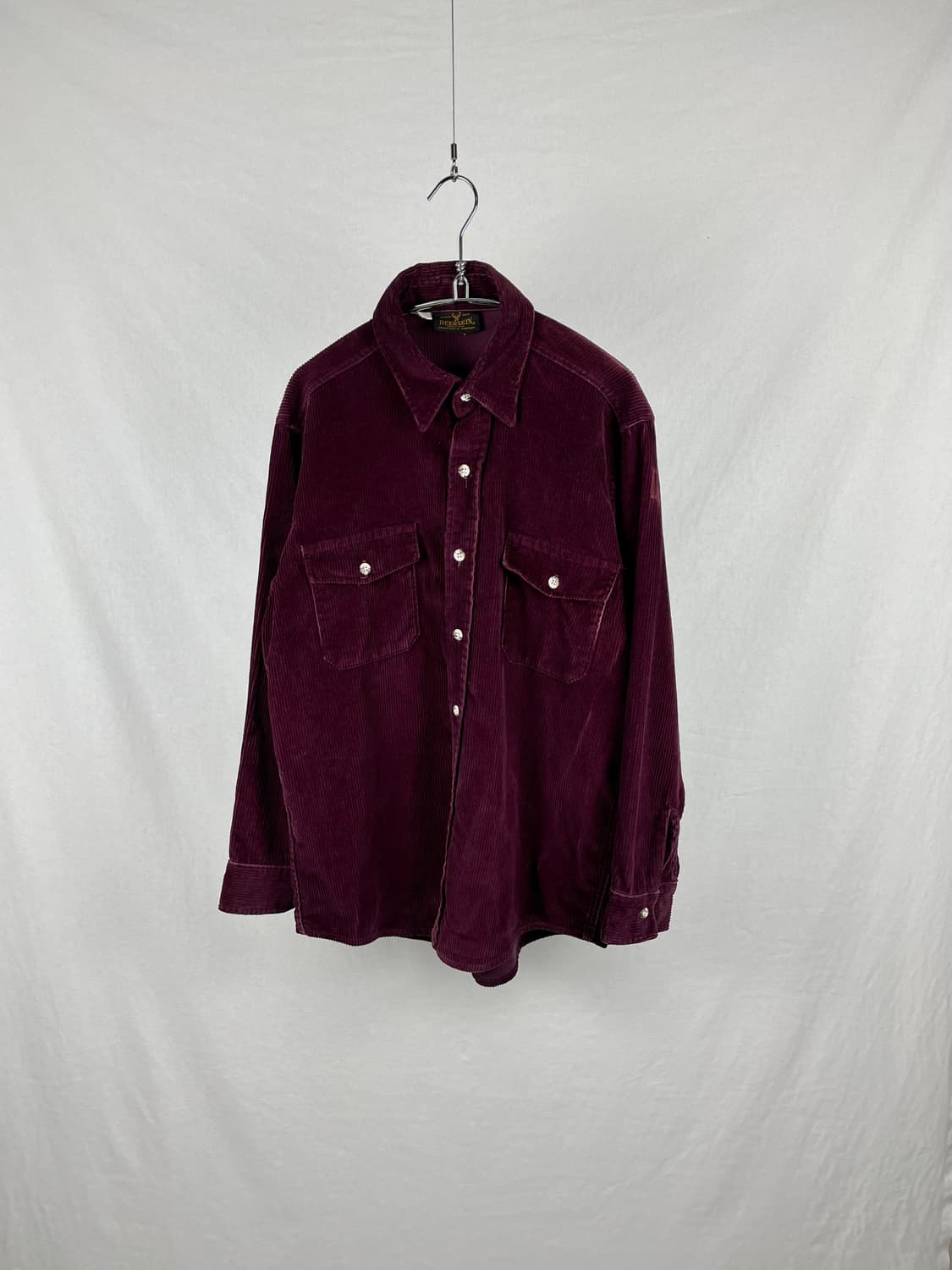 Vintage (Made in Usa) 와인컬러 셔츠  상품이미지1