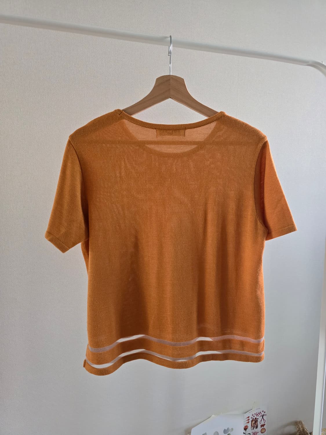 japanese vintage 시스루 밑단 니트 상품이미지3