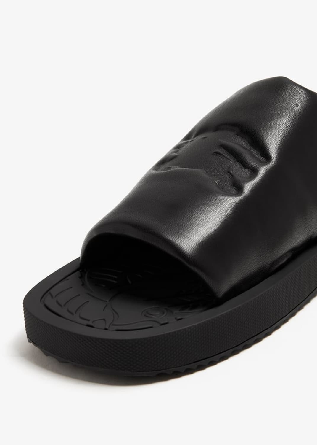 버버리 Burberry EKD Rubber Leather Slides 상품이미지2