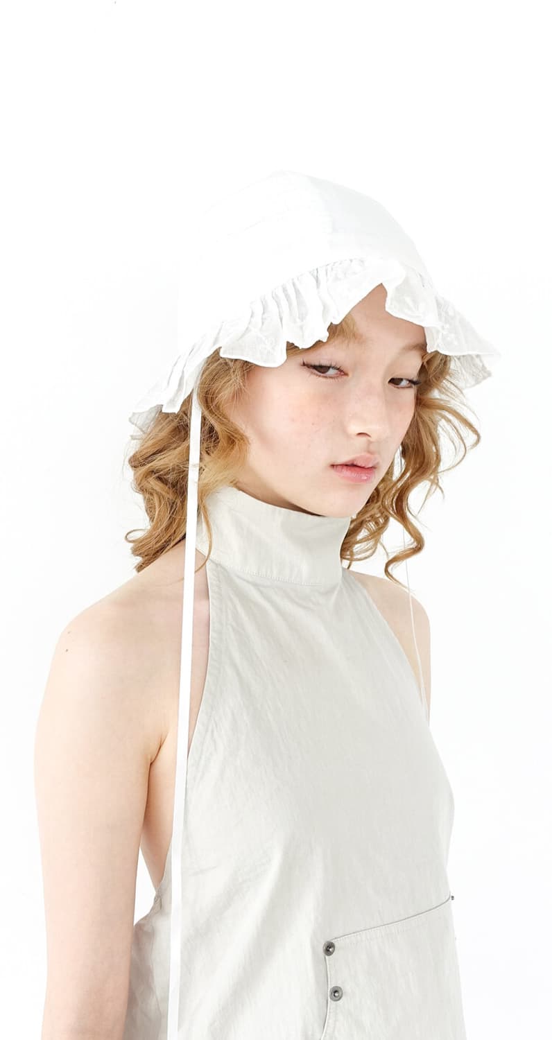 Faerie cotton frill bucket hat 상품이미지1