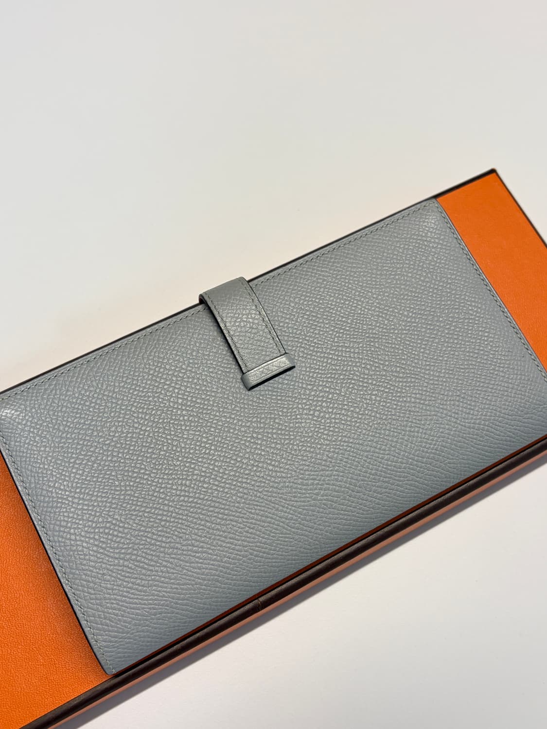 에르메스 베안 장지갑 그레이 은장 C각인 상품이미지6