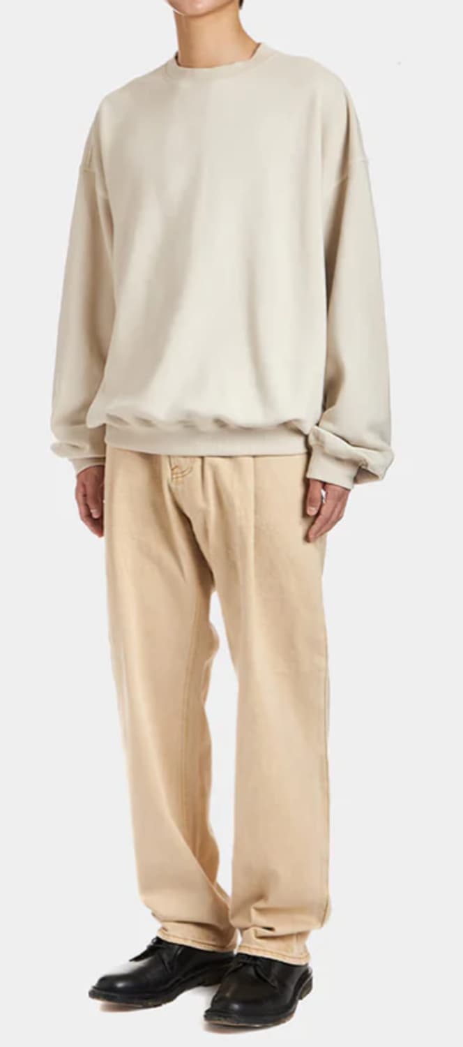 언어펙티드 21FW 와이드 데님 (Ecru 색상) 상품이미지3