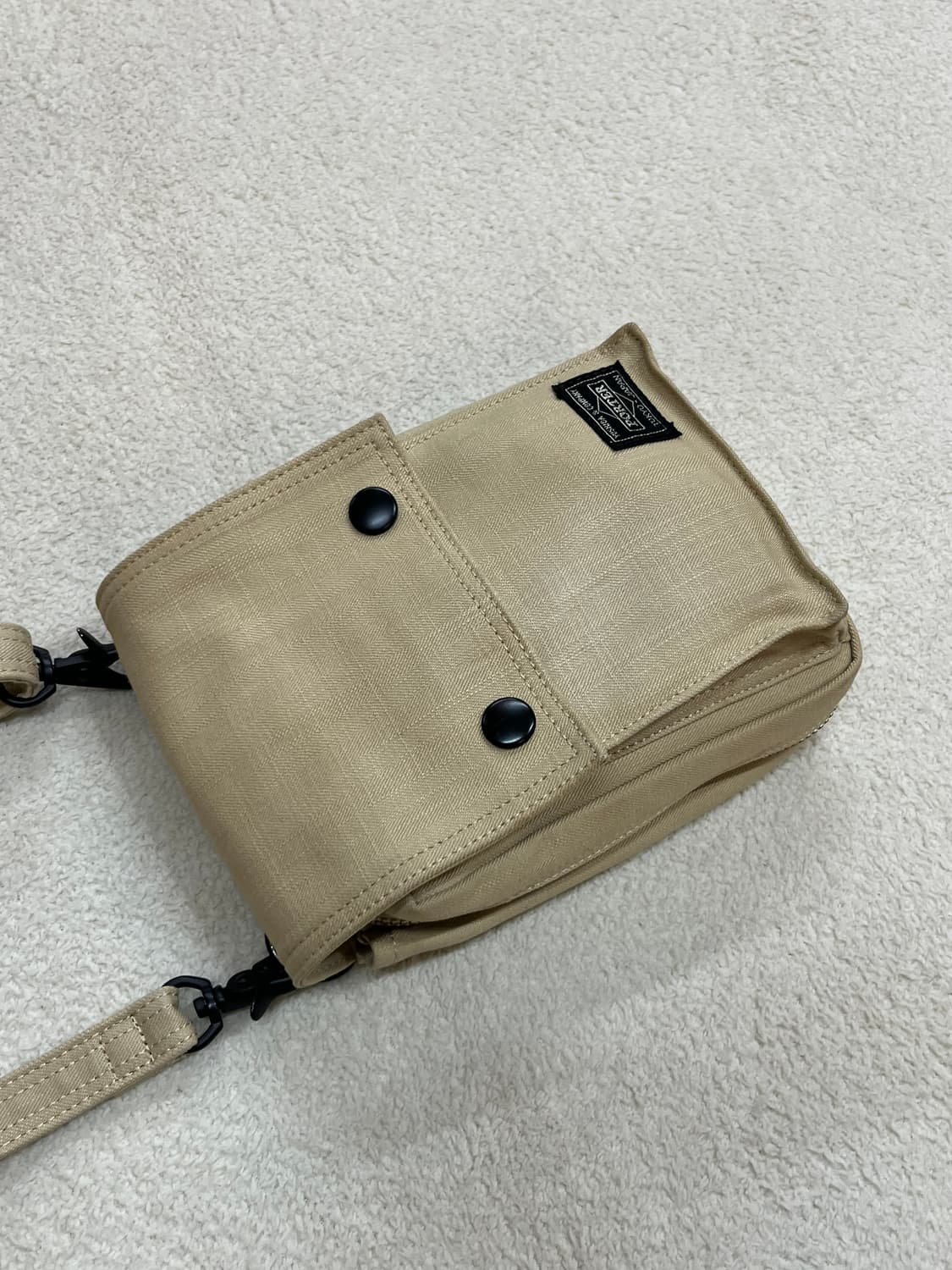 PORTER 포터 코튼 크로스백 베이지 상품이미지2