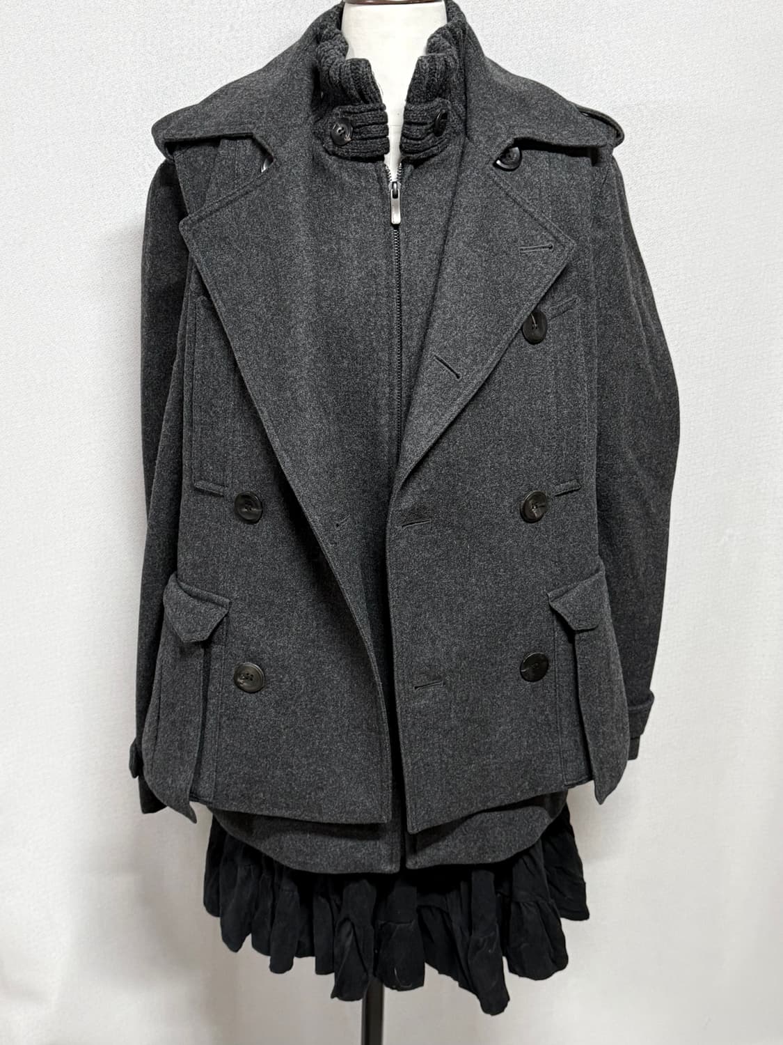 정품 WOOYOUNGMI 우영미 아카이브 더블숏코트 95 상품이미지2