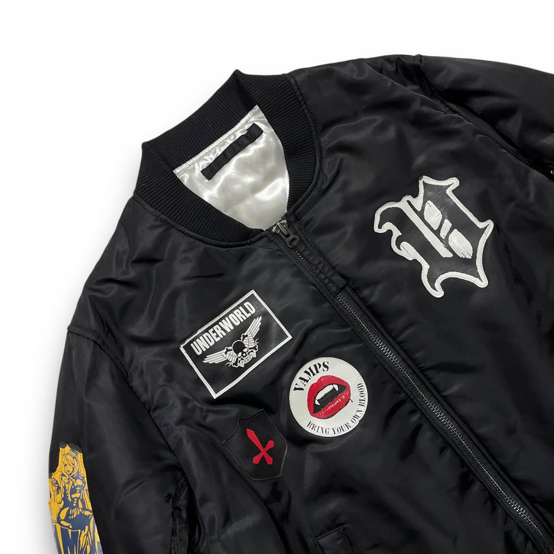 UNDERWORLD Skull Patch Bomber Jacket 상품이미지3