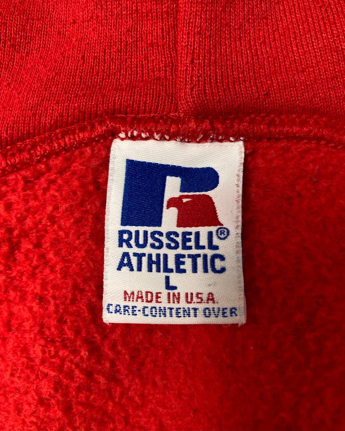 90s Russell Zip Up Hoodie (red) 상품이미지3