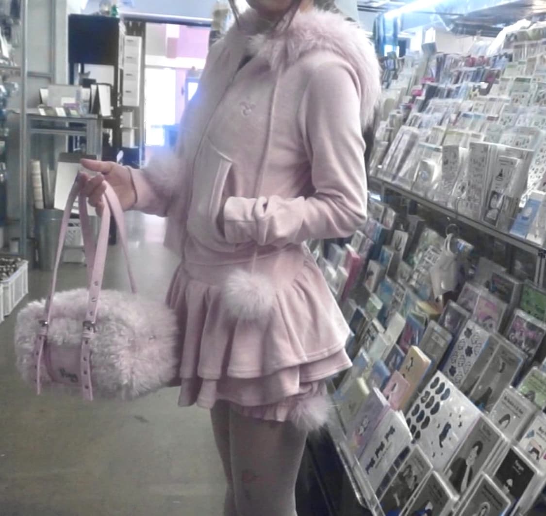 아이당 클럽 핑크 벨벳 트레이닝 셋업 세트 히메갸루 상품이미지2