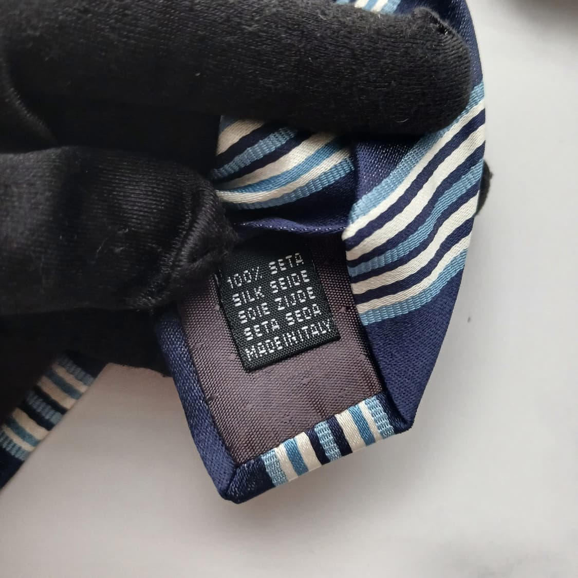 샤를주르당 실크 네이비 스트라이프 넥타이 9.7cm 새제품 A18706
 상품이미지7