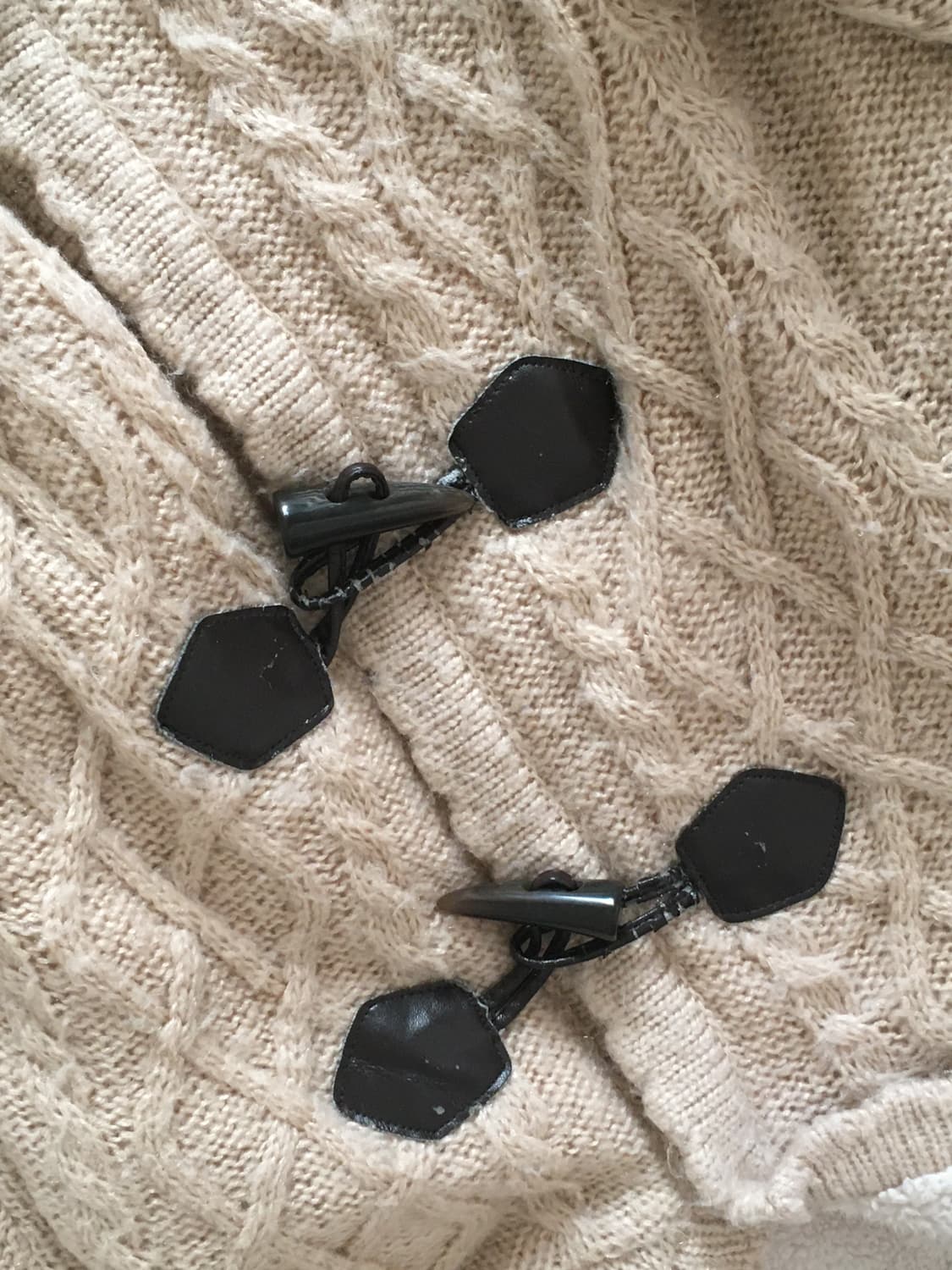 엑시즈팜 니트 후드 떡볶이 코트 가디건 라떼 히메 러블리 로걀 모리 상품이미지3