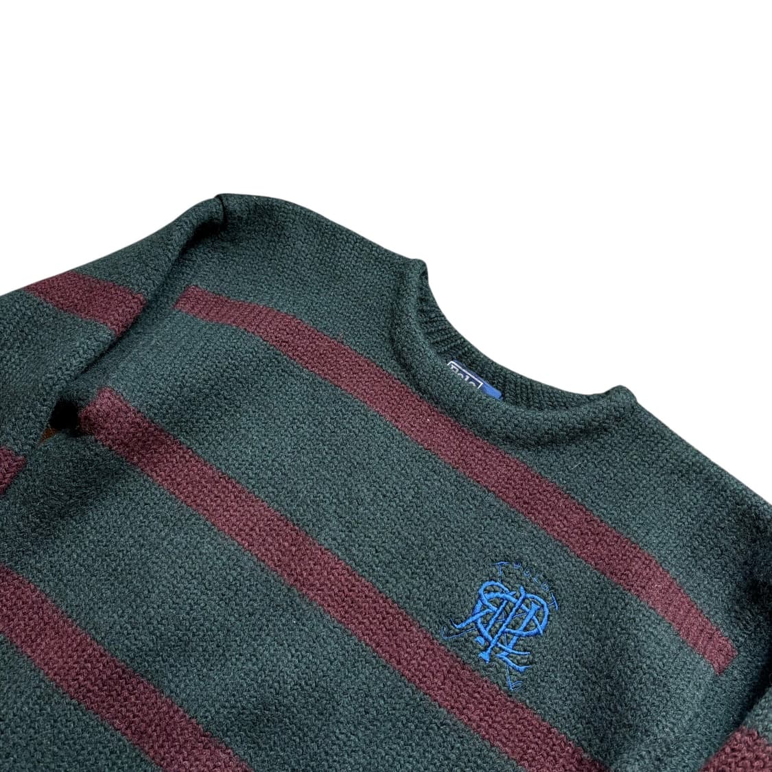 90s 폴로 보트넥 헤비 울 니트 상품이미지2