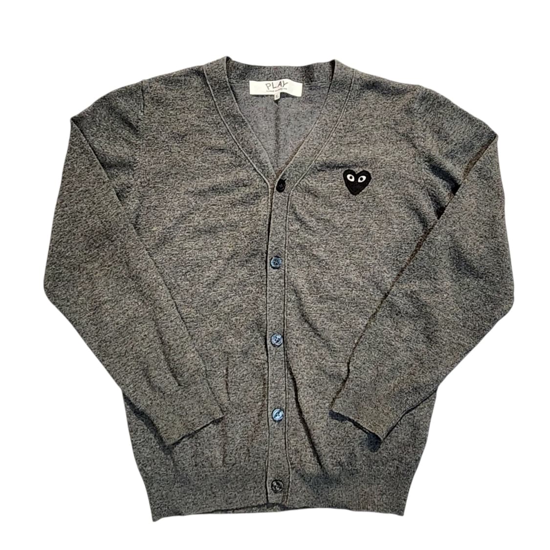 꼼데가르송 블랙 하트 가디건 그레이 (XL) 상품이미지1