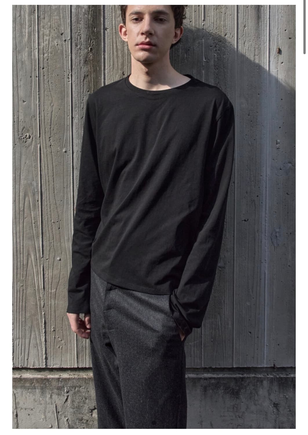 mudule semi longsleeve black 1 상품이미지1