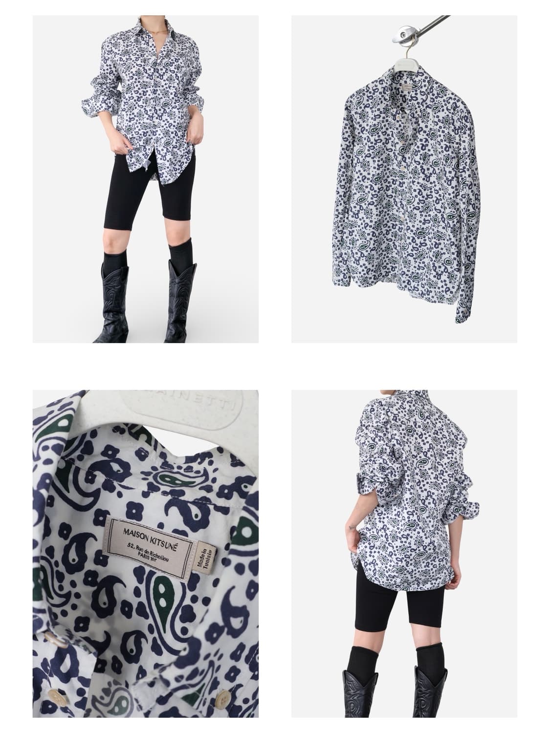 Maison Kitsuné Paisley Print Shirt 상품이미지1