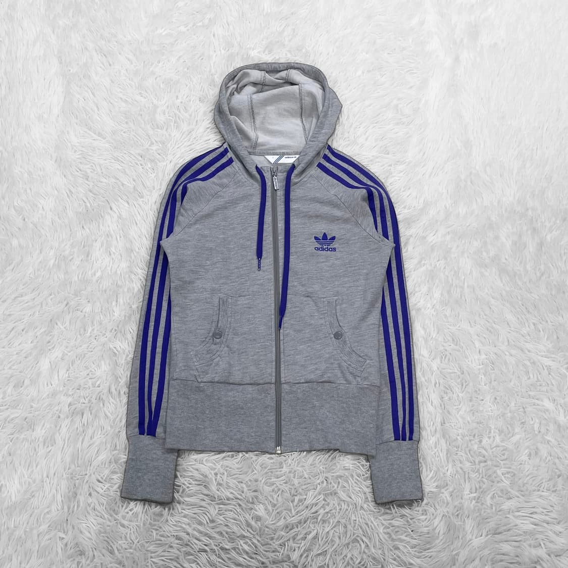 아디다스 파이어버드 후드집업 그레이 퍼플 상품이미지2