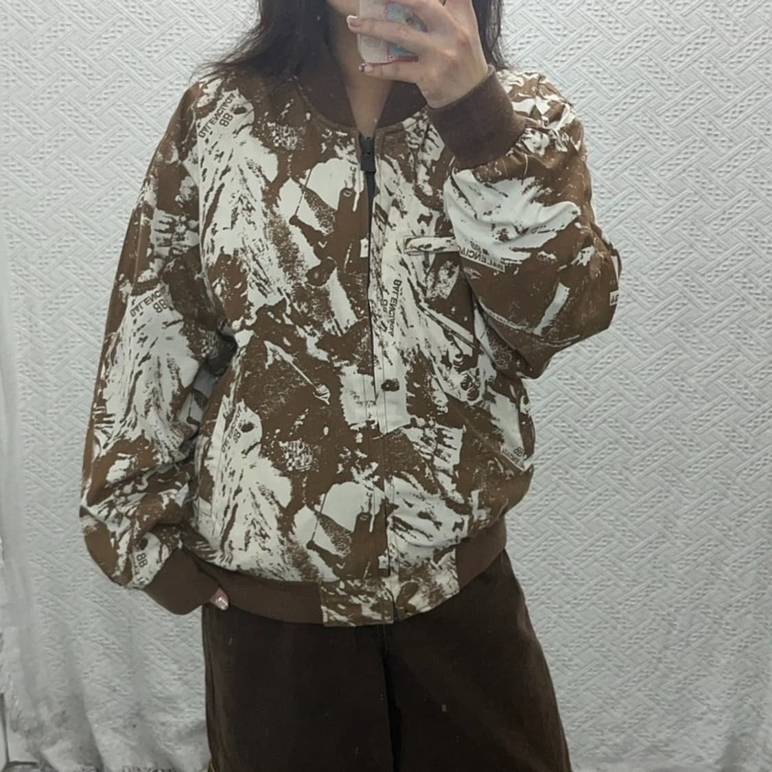 발렌시아가 빈티지 올프린팅 리버시블 블루종 자켓 105 C06016 상품이미지1