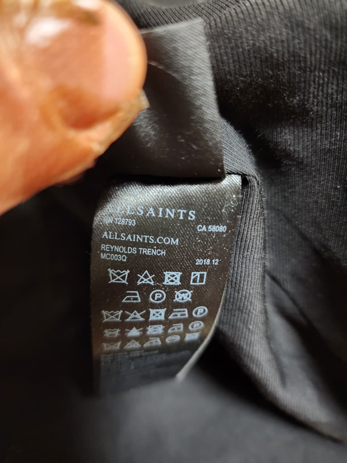 올세인츠 레이놀즈 프렌치 코트 s(100) 상품이미지7
