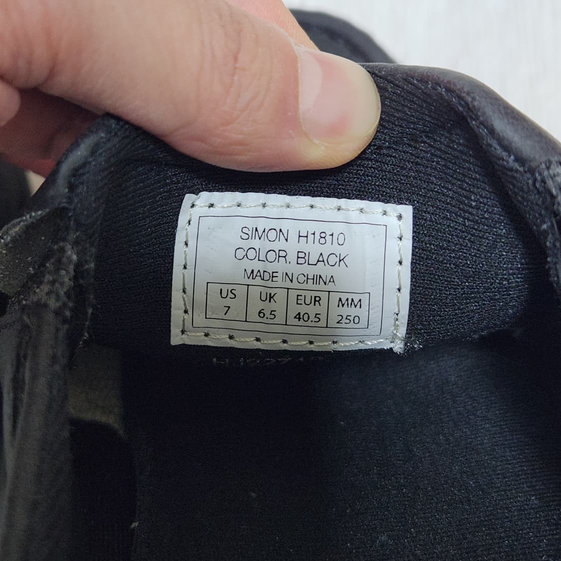 hoboken 블랙 슬립온 250mm 상품이미지3