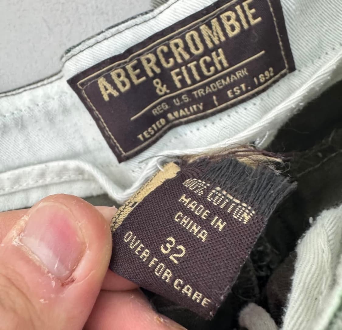 아베크롬비 y2k 카모 버뮤다 팬츠 상품이미지6