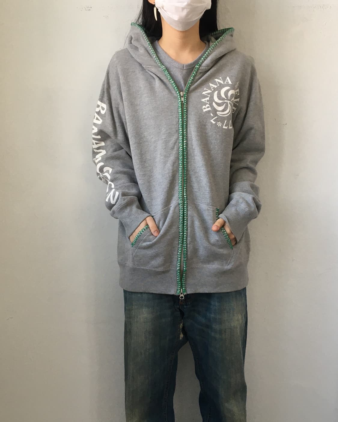 Printing hood zip up 상품이미지1