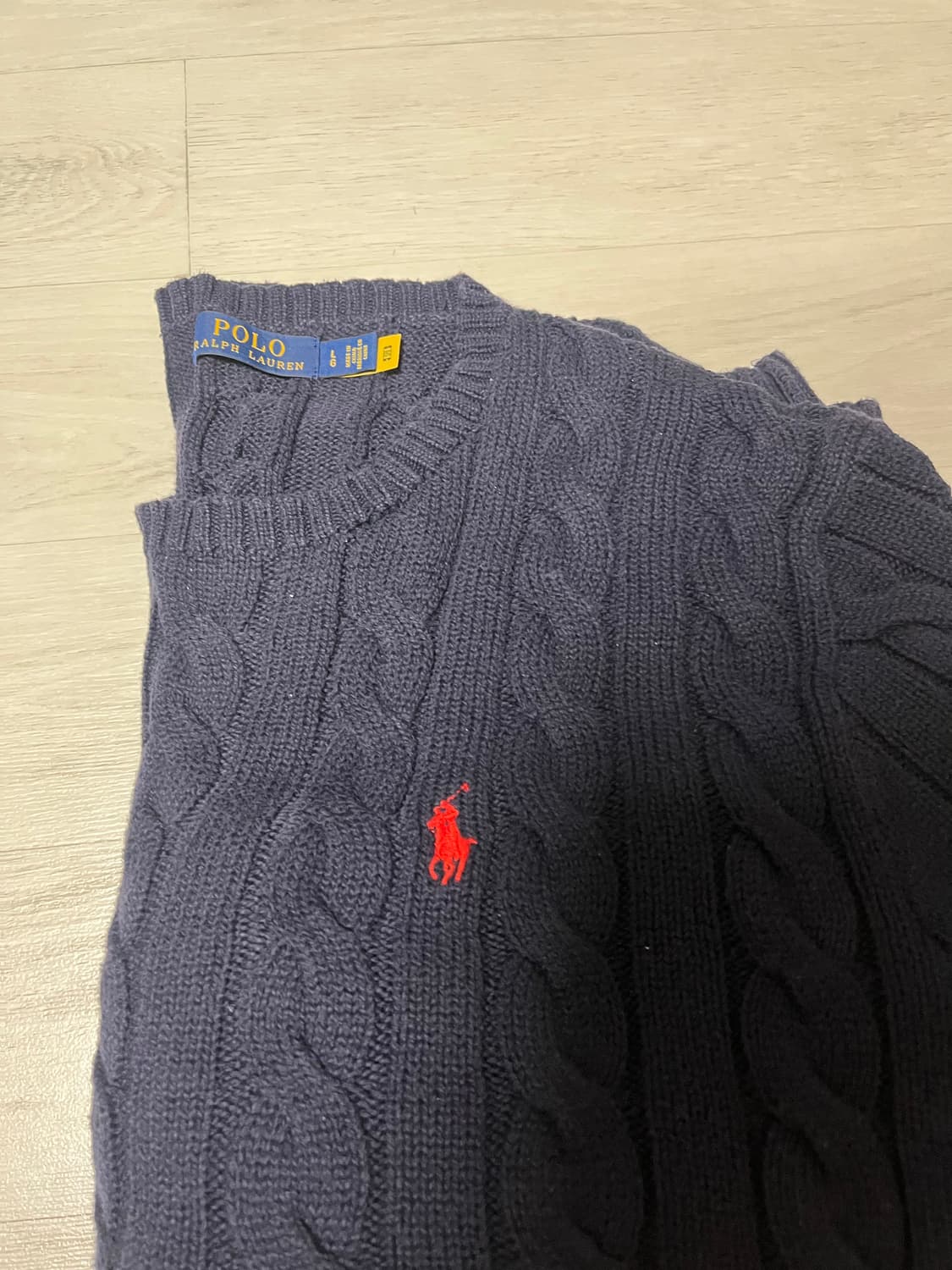 폴로 랄프로렌 케이블 니트 L 상품이미지1