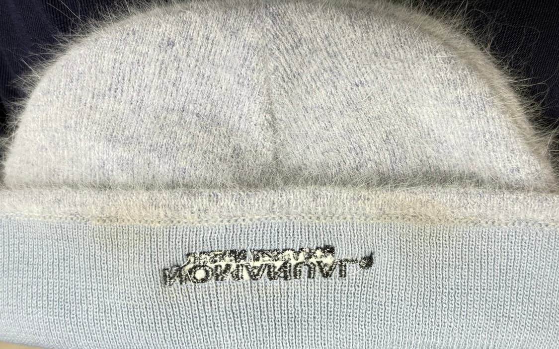 노매뉴얼 헤어리 비니 NM HAIRY BEANIE 라이트 그레이 팝니다 상품이미지2