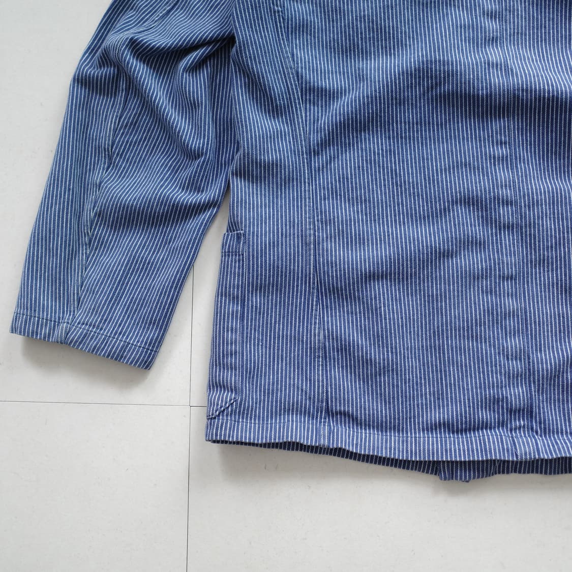 70s 프렌치 아티잔 히코리 셀비지 워크 초어 자켓 상품이미지10