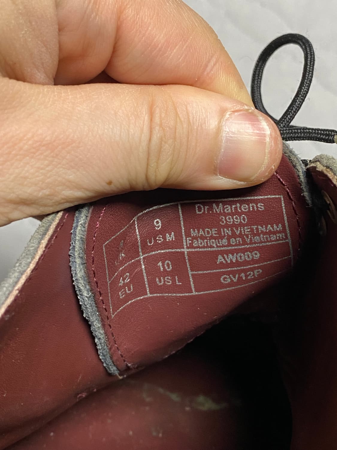 닥터마틴 스웨이드 그레이 윙팁 상품이미지5