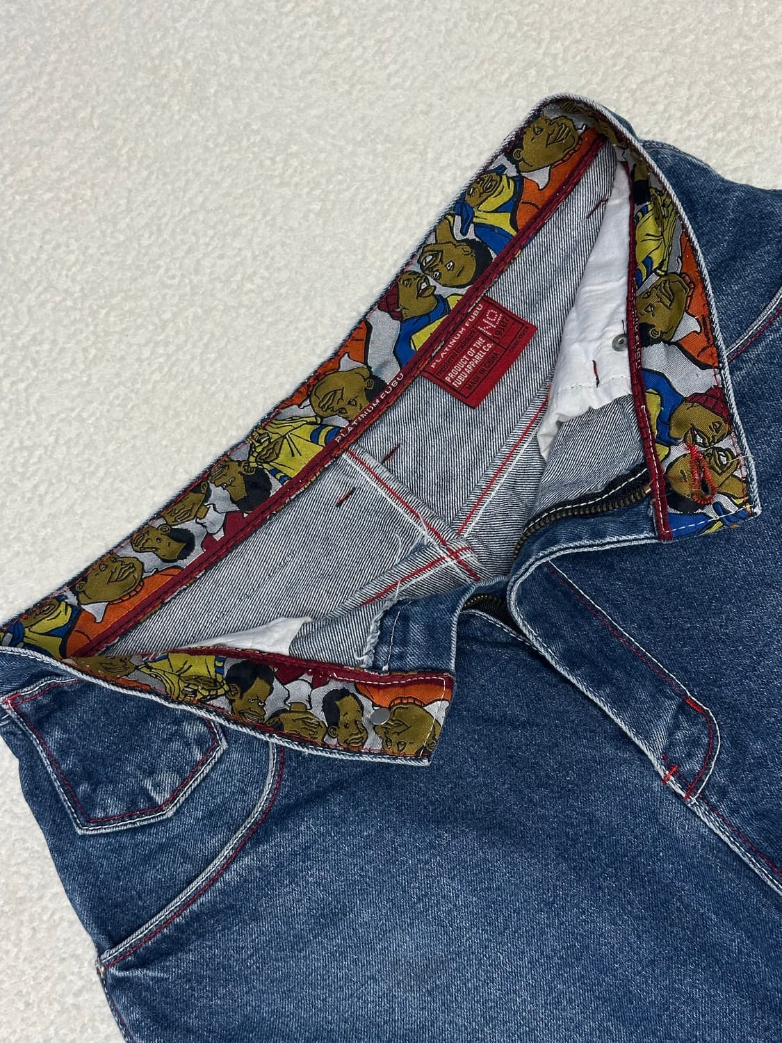 90‘s~00's 플래티넘 후부 백패치 버뮤다 데님팬츠 반바지 상품이미지6