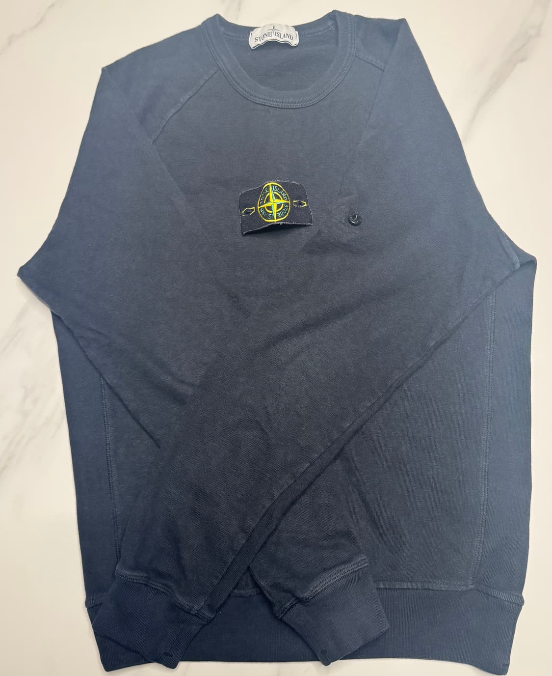 [S]20SS 스톤아일랜드 크루넥 블랙 맨투맨 상품이미지1