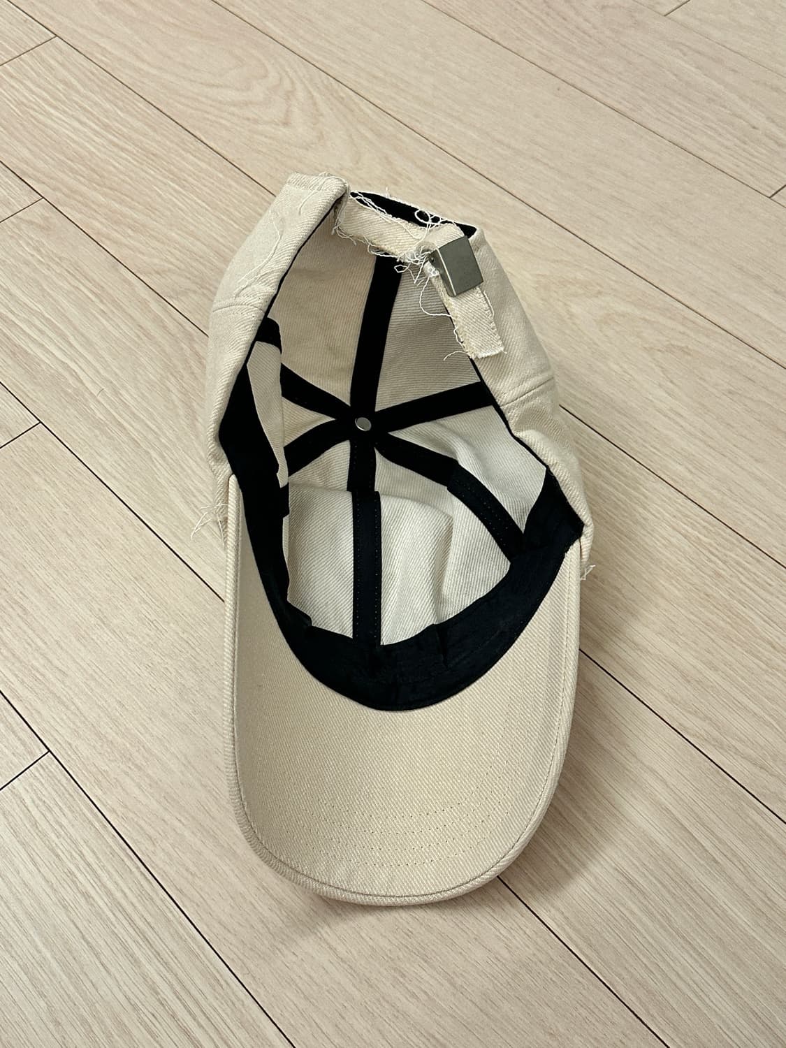 마뗑킴 로고 볼캡 베이지 상품이미지6