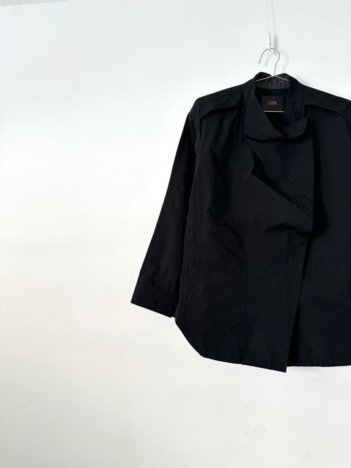 Front drape jacket / black 상품이미지6