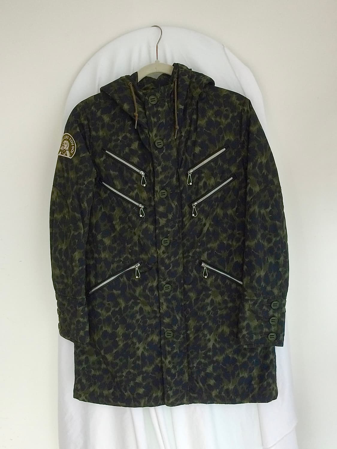 히스테릭 글래머 프리마 로프트 레오파드 히스걸 경량 패딩 후드 자켓 상품이미지7