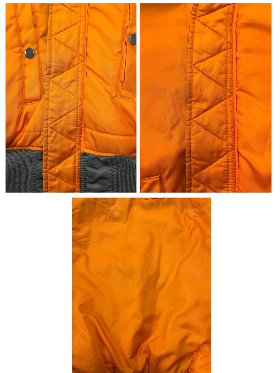 알파인더스트리 ma1 리버시블 항공점퍼 카키 XL #csz1993 상품이미지9