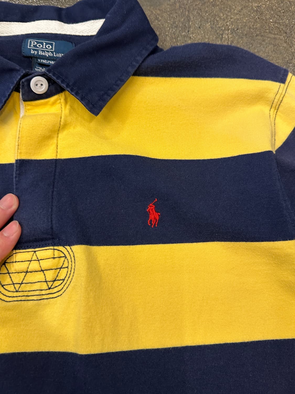 POLO 폴로 랄프로렌 스트라이프 럭비티 S~M 상품이미지3