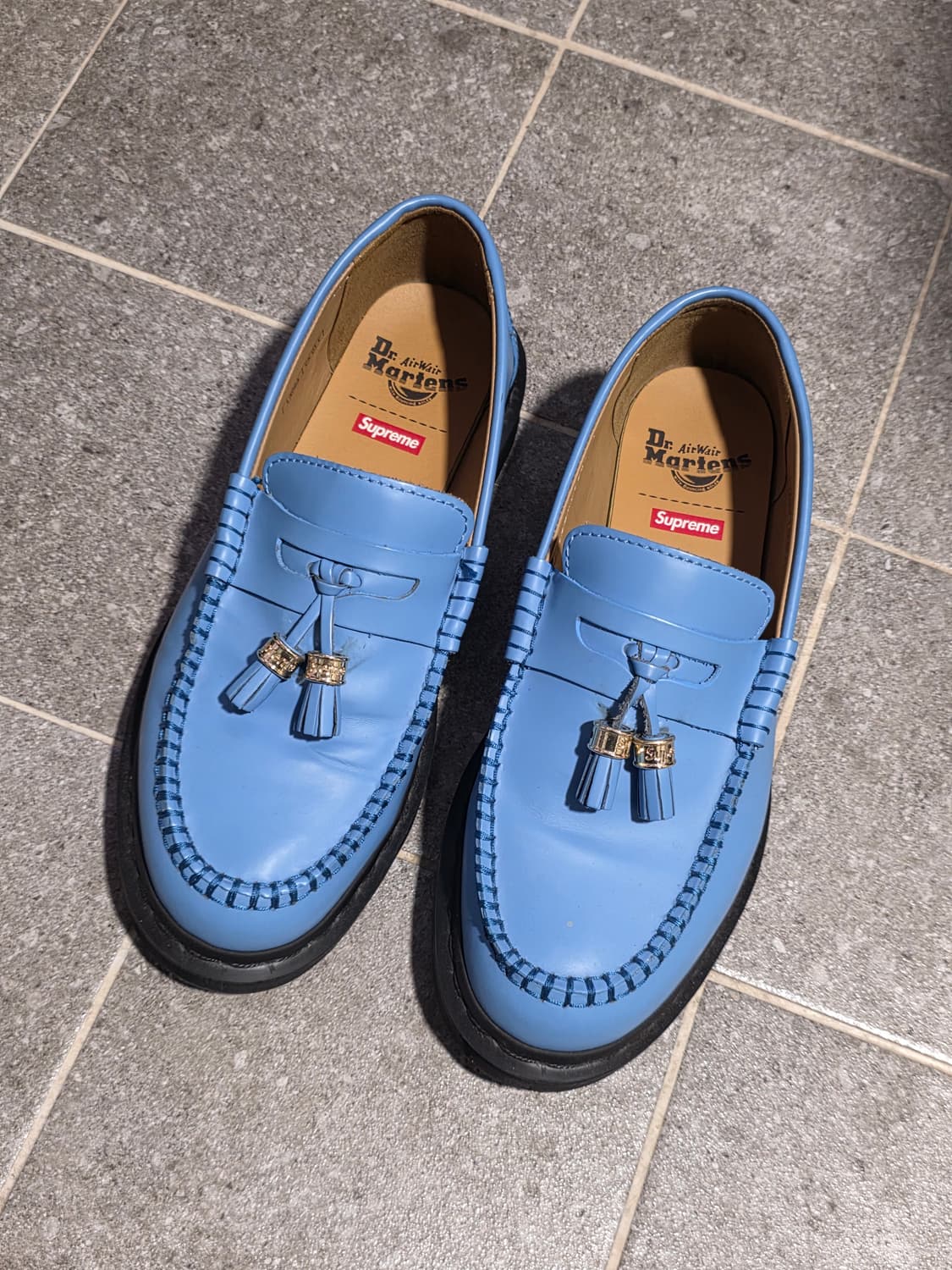 닥터마틴 x 슈프림 펜톤 테슬 로퍼 로얄 블루 (uk8, 270) 상품이미지2