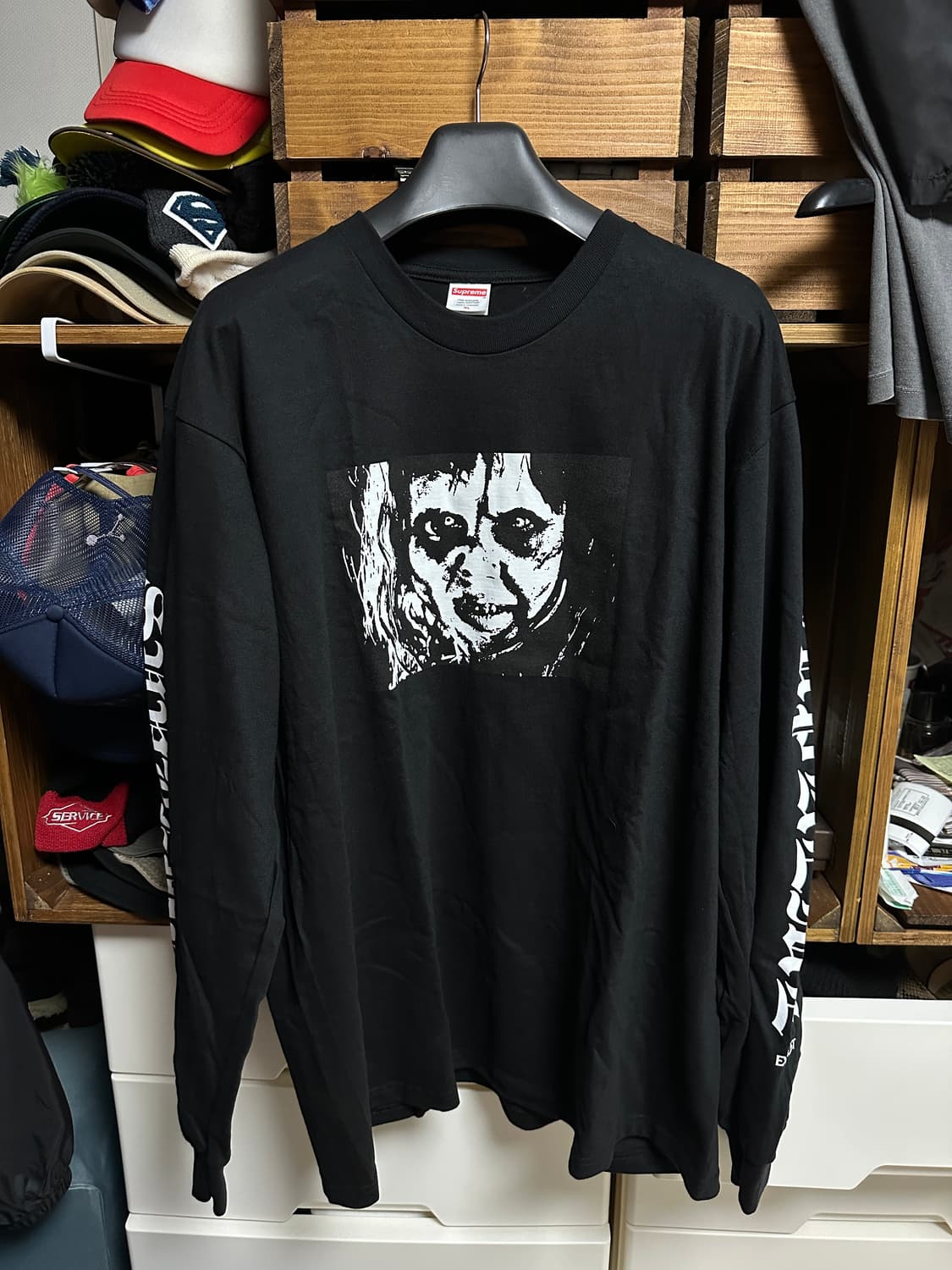 슈프림 엑소시스트 롱슬리브 블랙 XL 상품이미지1