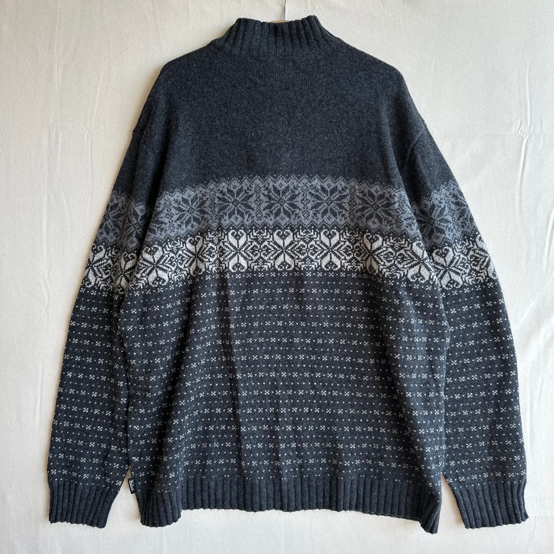 울린치 차콜그레이 울 니트 XL 상품이미지3