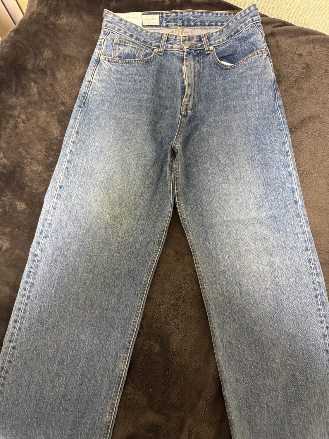 유스 와이드 데님 미드블루(m) 상품이미지2