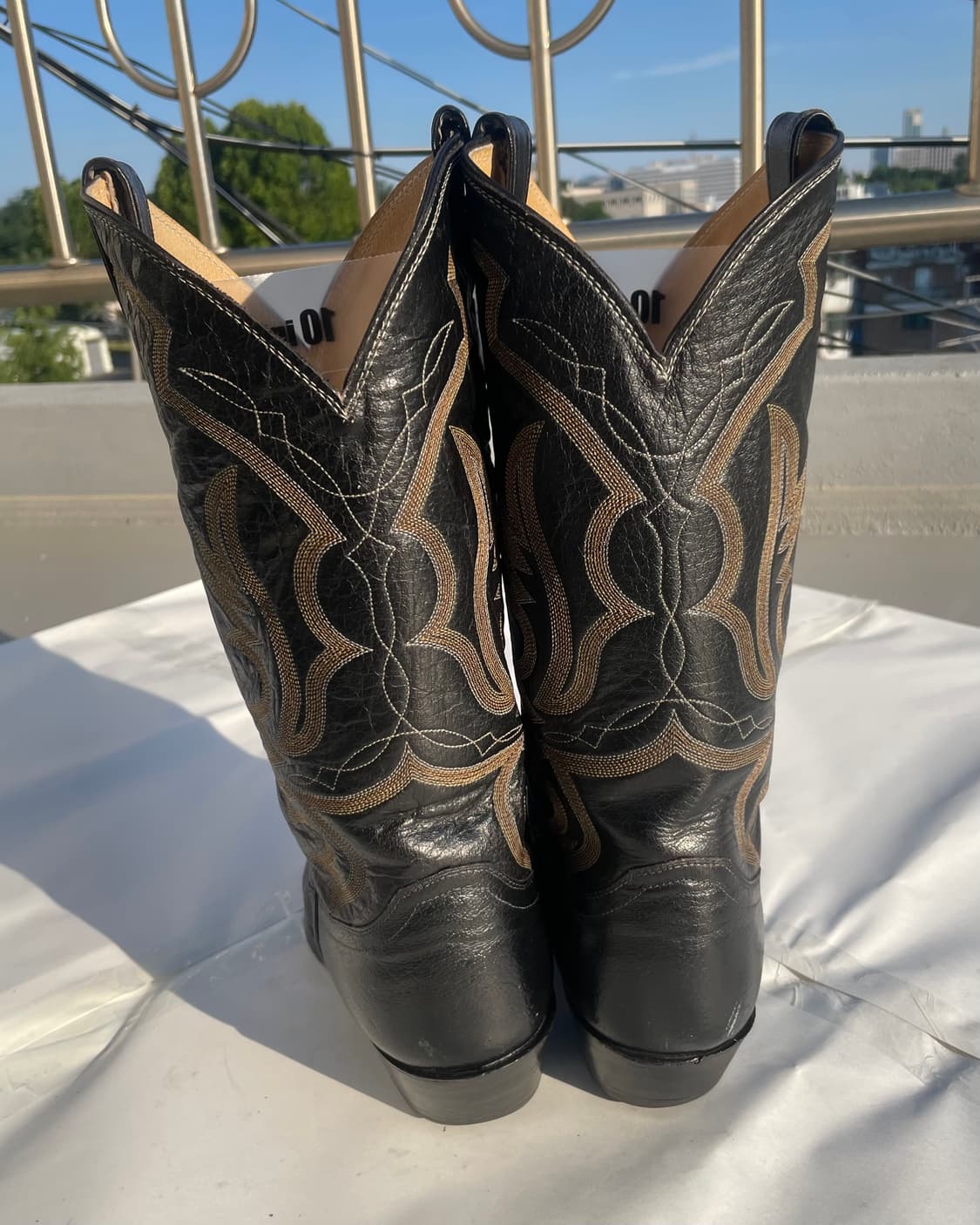 저스틴부츠 Gold Stitched Cowboy Boots 11EE 상품이미지3