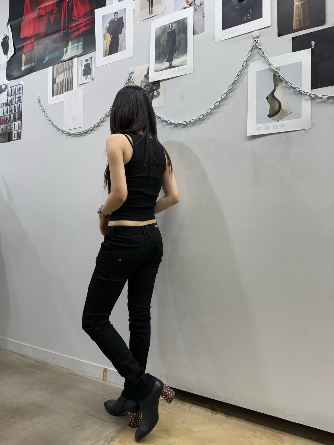 발망 스트레이트 실루엣 데님 진 상품이미지8
