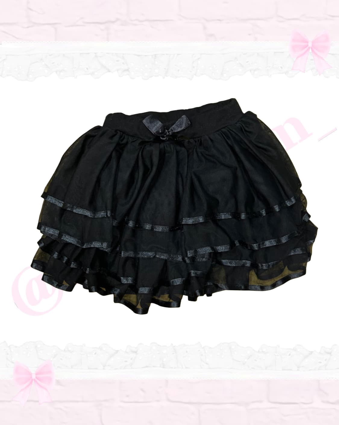 [셋업] 널디 흰검 져지 블랙 벨벳 레이스 일본빈티지 상품이미지6