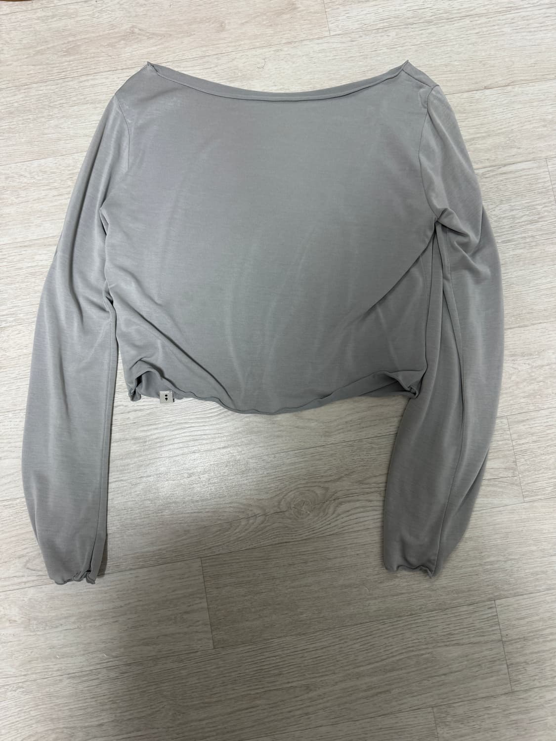 소함소함요가복 프릴보트넥 커버업 라이트그레이 상품이미지5