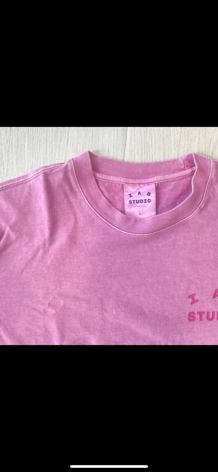 아이앱스튜디오 피그먼트 반팔티 마젠타 L 상품이미지3