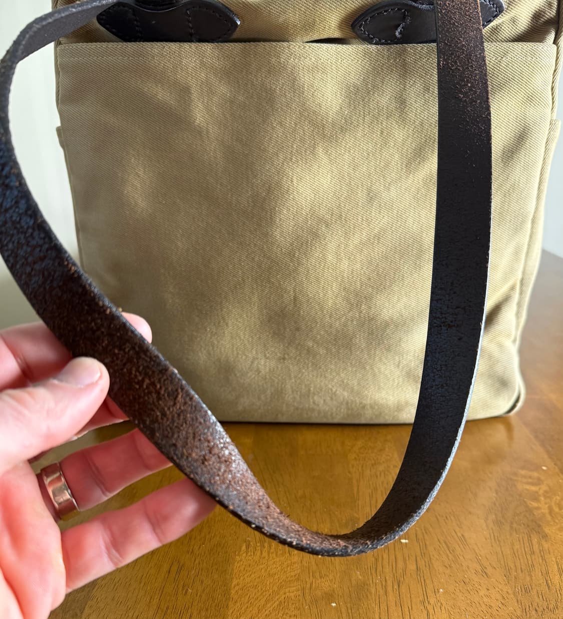 Filson Rugged Twill Open Tote Tan 260급 상품이미지6