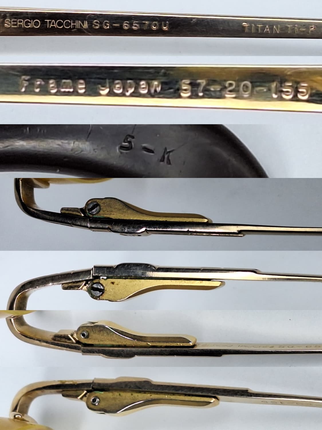 세르지오 타키니 SG-6570u 순 티타늄 무테 안경테 빈티지 y2k  상품이미지7